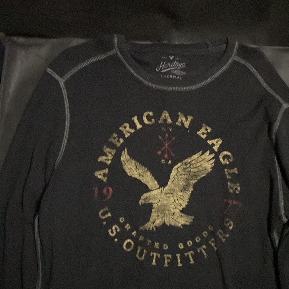 American Eagle Thermal long sleeve black - Picture 2 of 3